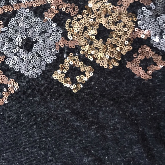 Dark Gray Daytrip Sequined Sweater - Picture 4 of 6